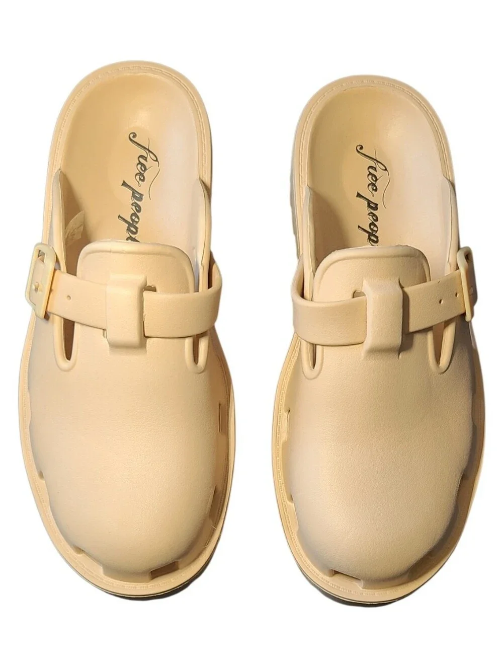 New Free People Karlie EVA Buckle Clogs Size 9 Euro 40